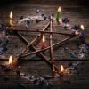 Masno obarvane obredne sveče - Pentagram