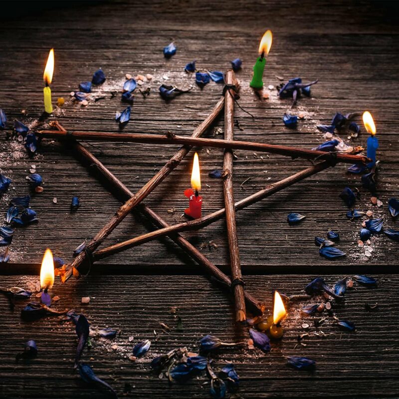 Masu tonētas sveces rituāliem - Pentagramma