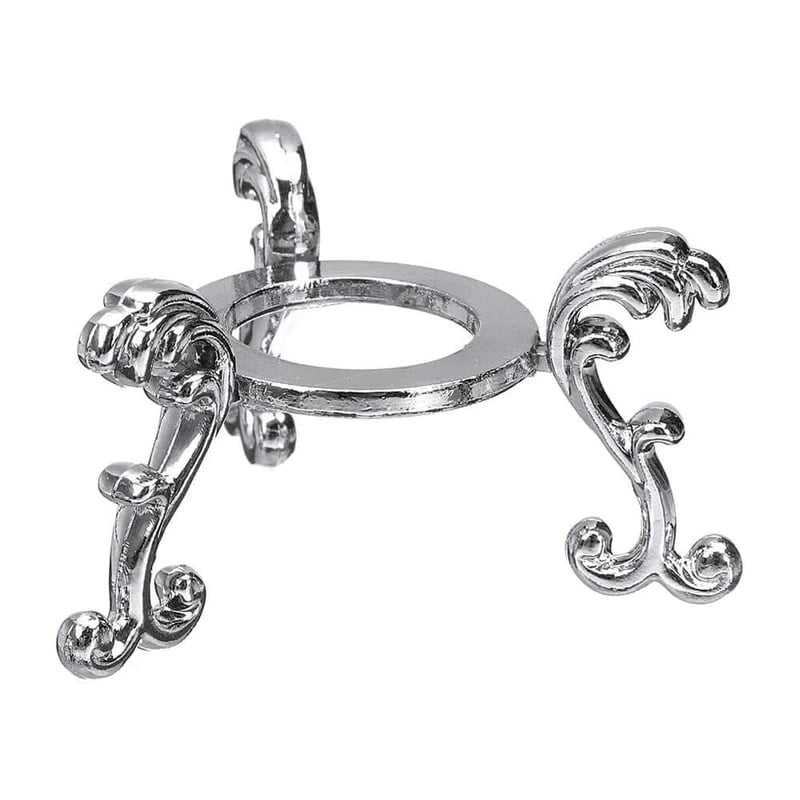 Kristalna krogla za jasnovidnost z medeninastim nosilcem srebrnim nosilcem | Esoteria.shop
