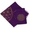 Wahrsagungsmatte „Blume des Lebens“ aus Flanell mit violetter Aufbewahrungstasche, 800 x 800 1