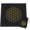 Flanelinis Flower of Life būrimo kilimėlis su juodu laikymo maišeliu 800x800
