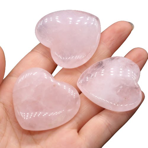 Rose Quartz Heart 2