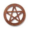 Altarpentagramm aus Holz