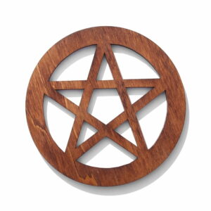 Altarpentagramm aus Holz