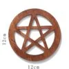 Altarpentagramm aus Holz - Maße