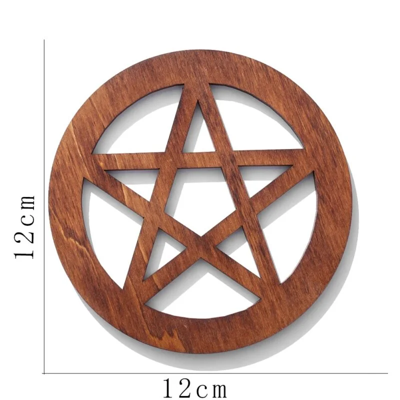 Altarpentagramm aus Holz - Maße