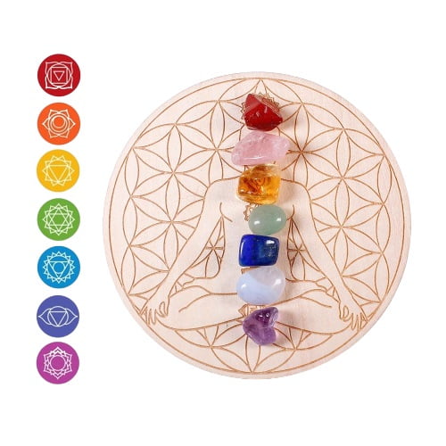 Flower of Life-Brett zur Chakra-Harmonisierung – 7 Chakren