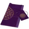 Wahrsagungsmatte „Blume des Lebens“ aus Flanell mit violetter Aufbewahrungstasche, 800 x 800 2
