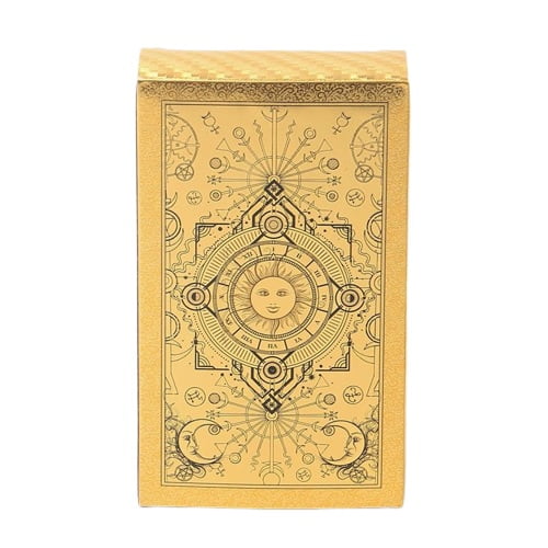 Universal Divinatory Tarot Rider Waite Smith vergoldet mit Blattgold Rückseite 1 | Esoteria.shop