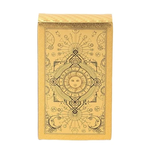 Universālā zīlēšanas Taro braucēja Vaite Smita, apzeltīta ar zelta lapu mugura 1 | Esoteria.shop