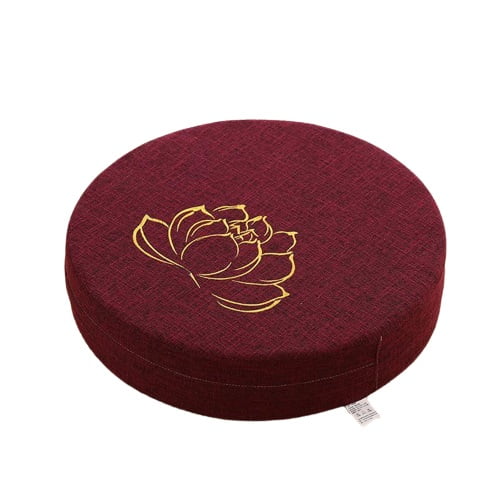 Lotusblüten-Tatami-Meditationskissen – Bordeaux