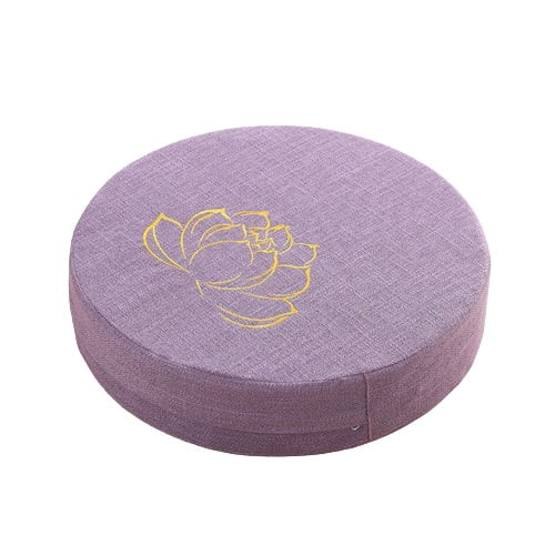 Coussin de méditation en tatami Fleur de Lotus - Mauve