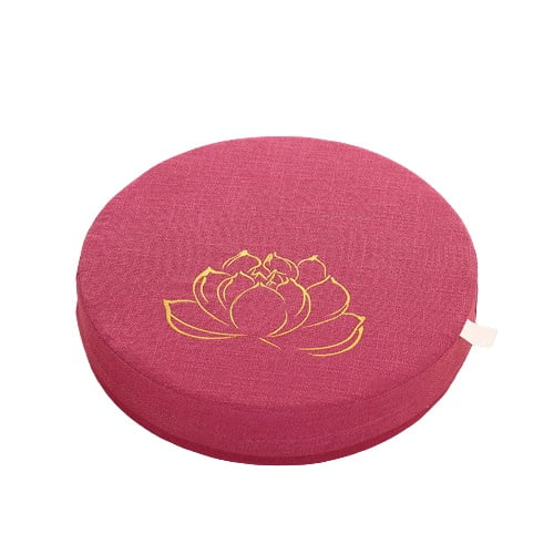 Coussin de méditation en tatami Fleur de Lotus - Rose