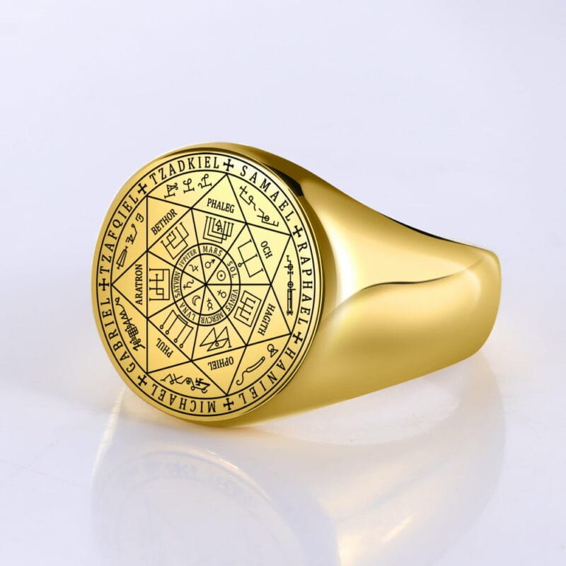 7 arkangelų riteris žiedinis antspaudas | Esoteria.shop