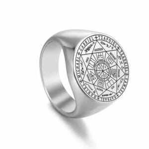 Bague Chevalière Sceau des 7 Archanges - Argent