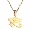 Halskette mit Anhänger „Auge des Horus“ – Gold