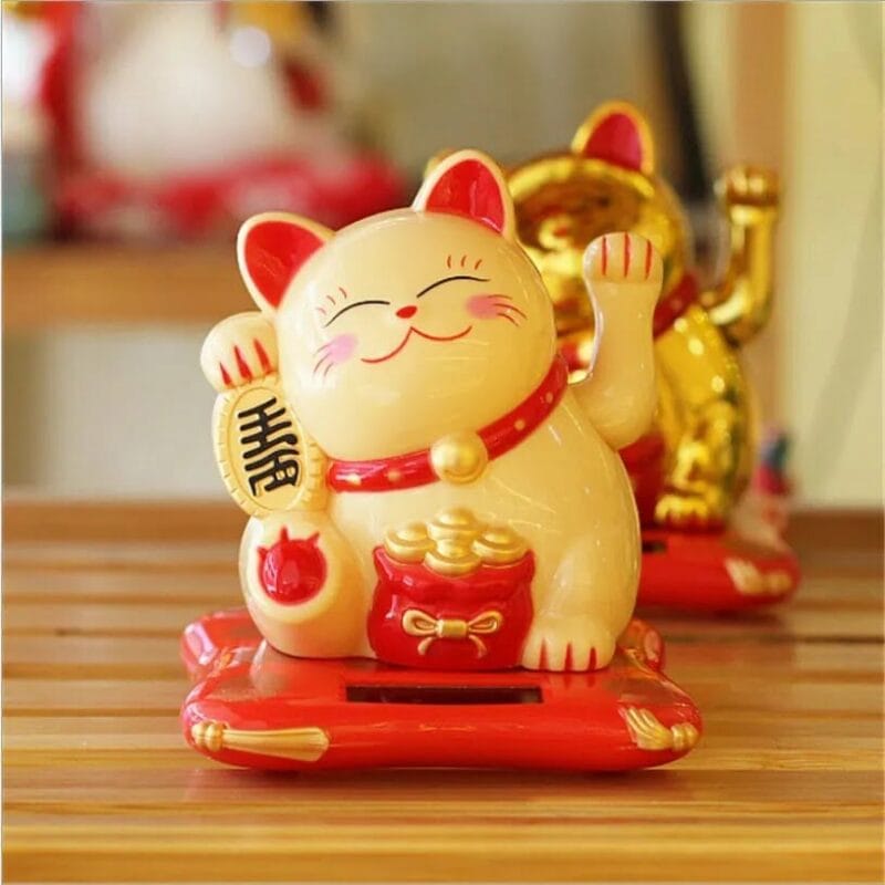 Maneki Neko Solar Lucky Cat 2 | Esoteria.shop