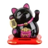 Maneki Neko Solar Lucky Cat – Schwarz