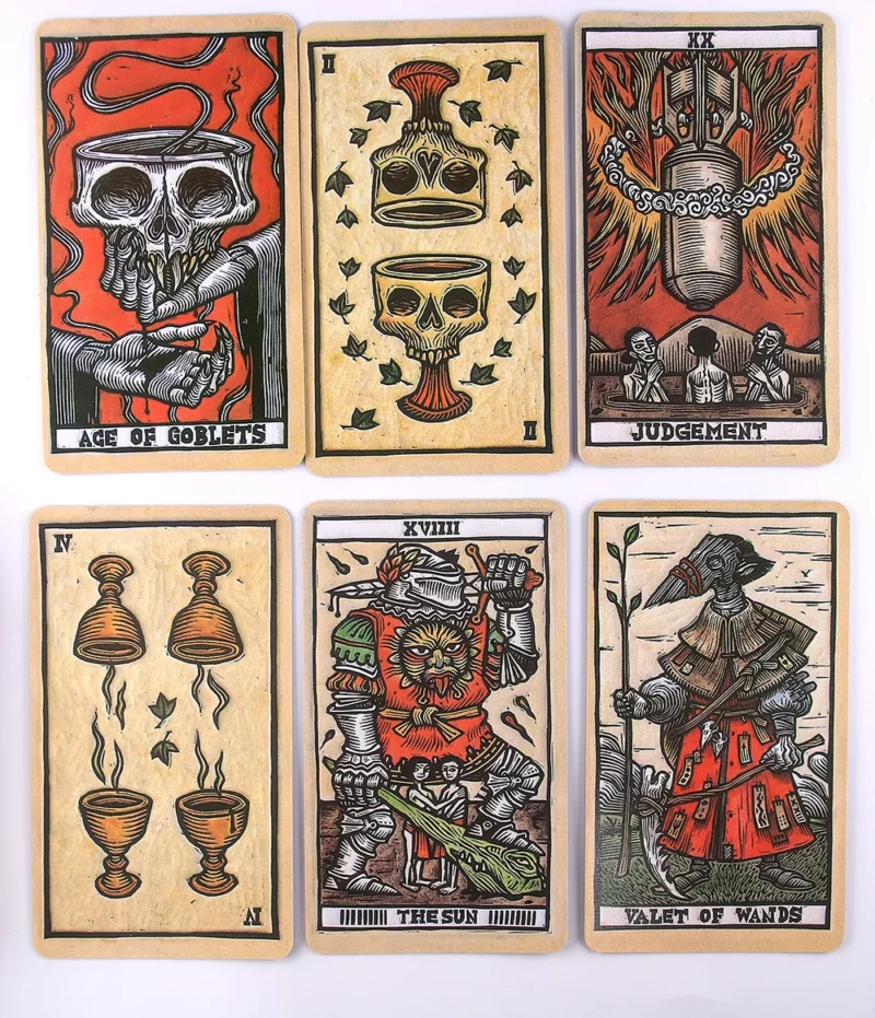 Tarot del A klājs, ko iedvesmojusi Guill0 del Toro kāršu spēle 3 | Esoteria.shop