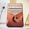 Kalimba instrument 17 lames chat au clair de lune 2