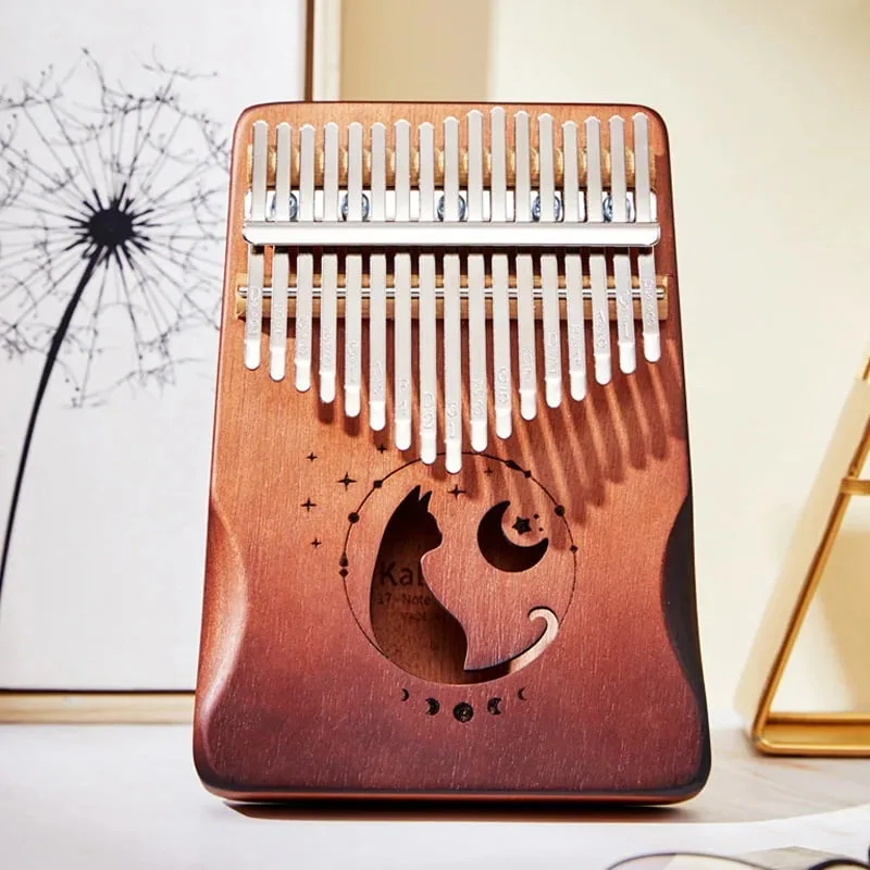 Kalimba instrument 17 lames chat au clair de lune 2