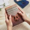 Kalimba instrument 17 lames chat au clair de lune 3