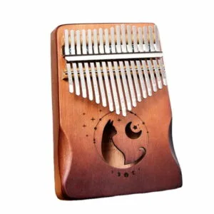 Kalimba instrument 17 lames chat au clair de lune