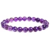 Echtes dunkles Amethyst-Perlenarmband