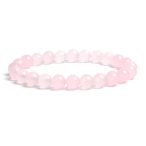 Rose Quartz Bead Armband