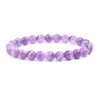 Echtes klares Amethyst-Perlenarmband